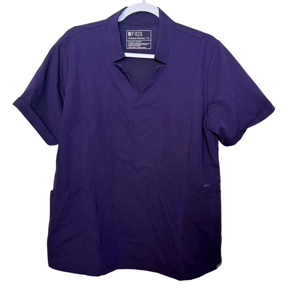 FIGS Technical Collection Top‎ Shirt Women's XL Scrub Purple Nursing Hospital